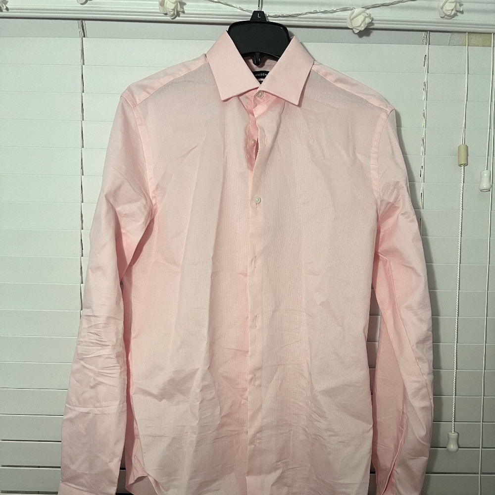 Van Heusen Men's Dress Shirt Slim Fit Stain Shield Stretch, Cherry Blossom